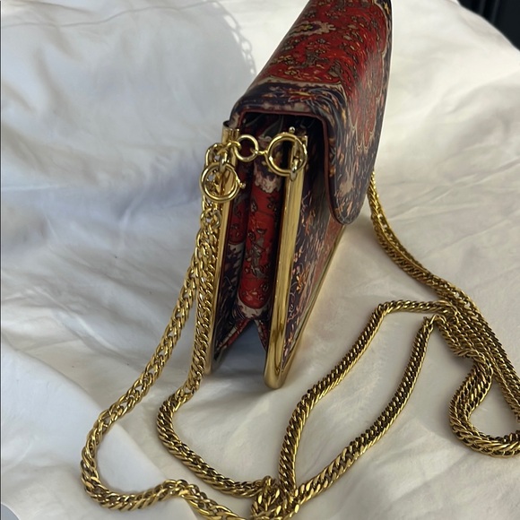 Vintage Robert Bestien purse,Elegant Gold and Red Women's Bag - Picture 6 of 16